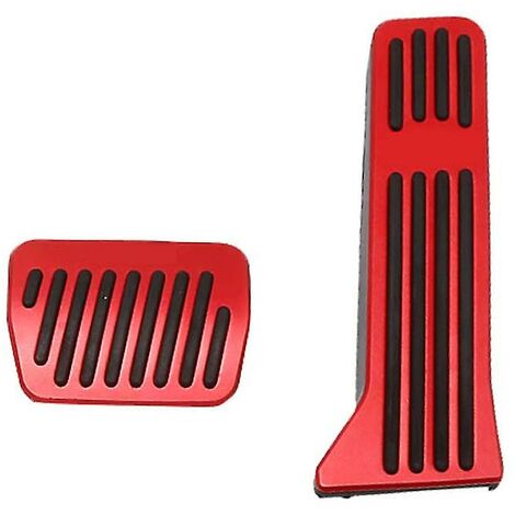 Aluminium Alloy No Drilling Accelerator Pedal Covers Brake Foot Pedal