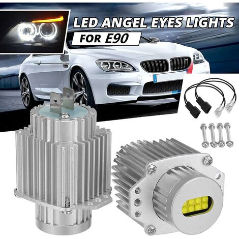 Pcs Angel Eyes Canbus W Led Headlight Marker Light Bulbs Error Free