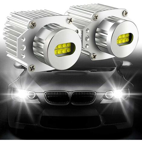 Pcs Angel Eyes Canbus W Led Headlight Marker Light Bulbs Error Free