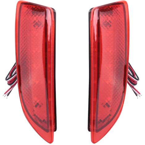 Car Led Brake Tail Light Rear Bumper Parking Warning Light Reflector