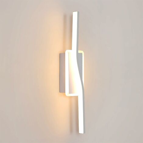 Modern LED Wall Sconce Line Shape Warm White Light 3000K For Bedroom