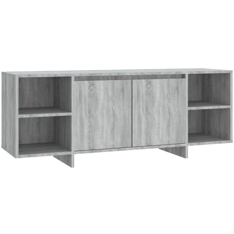 Meuble TV sonoma gris 130x35x50 cm bois d ingénierie vidaXL