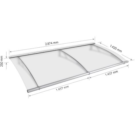 Marquise Auvent De Porte Module De Base Schulte LT Line XL 287 X 142