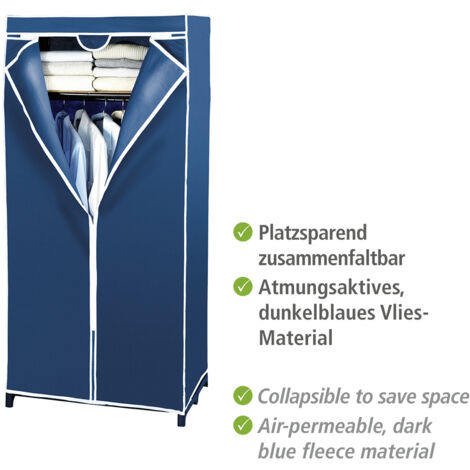 Armoire en tissu Air WENKO Penderie stable en tissu avec étagère et