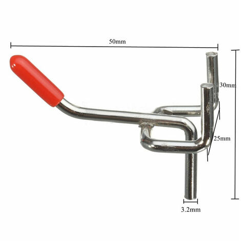 LYCXAMES 25 Stück Edelstahl Stecktafel Haken 25 mm Wandregal Haken