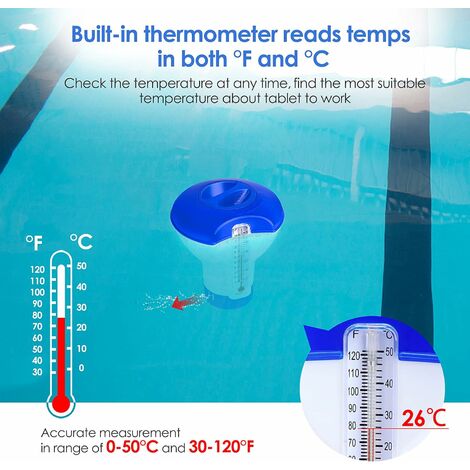 Dispensador Flotante Para Piscina Difusor De Cloro Para Piscina Con