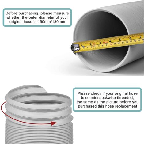 MINKUROW Tubo Flessibile Per Condizionatore D Aria Mobile Tubo Di
