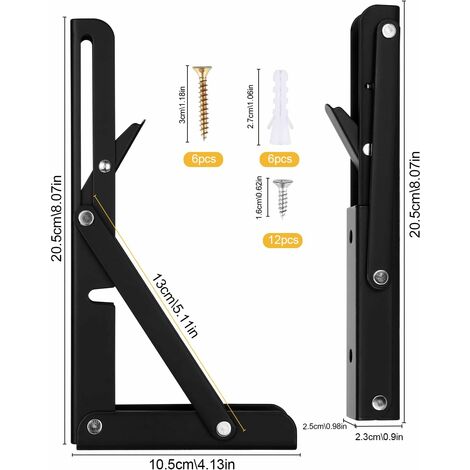 Minkurow Staffa Pieghevole Mm Pezzi Staffa Per Console