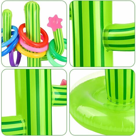 Minkurow Set Da Gioco Gonfiabile Con Anello Di Cactus Gonfiabile Da