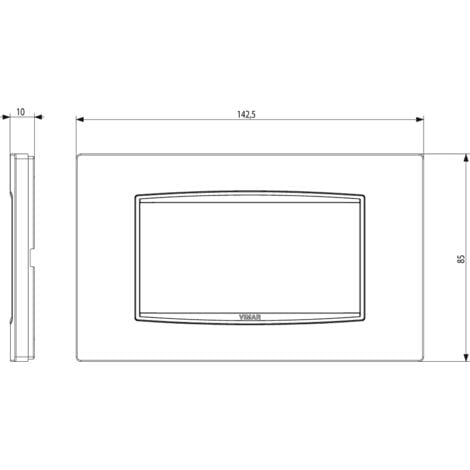 Placca Vimar Eikon Classic Reflex Bianco Ghiaccio Moduli B