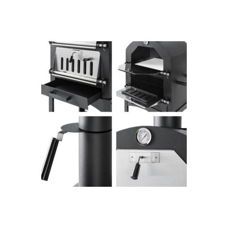 Maxxgarden Four Pizza Barbecue Fumoir Charbon De Bois Ou Pellets