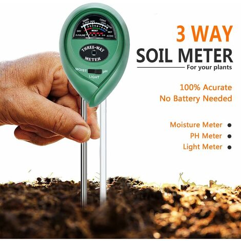 Kit d analyse de sol testeur de PH de sol 3 en 1 testeur d humidité et