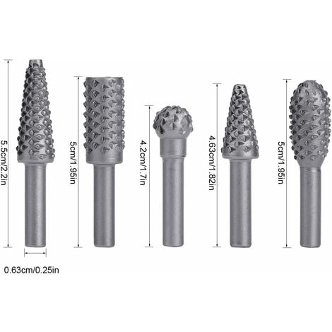 Ensemble de fraises rotatives outils électriques meulage du bois râpe