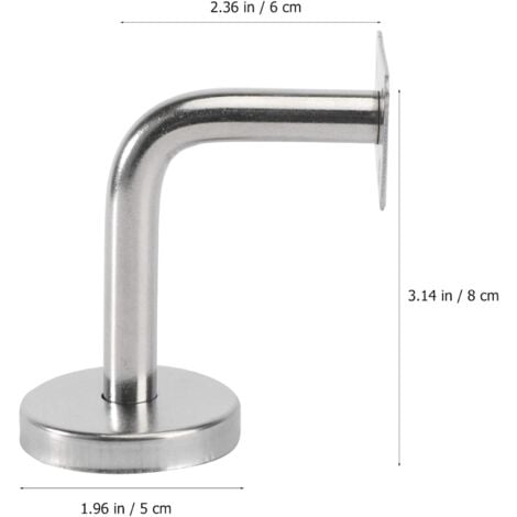 Lot De 5 Support Main Courante Inox Murale Supports De Main Courante