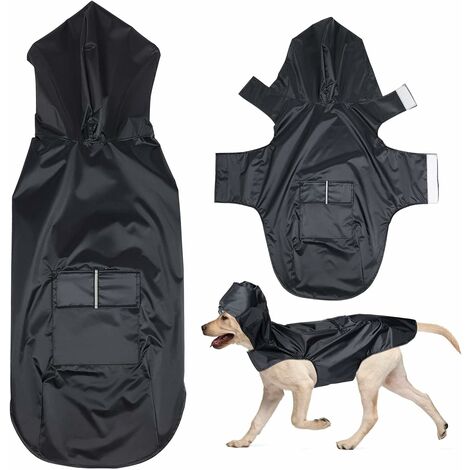 Imperméable à capuche pour chiens de taille moyenne et grande poncho