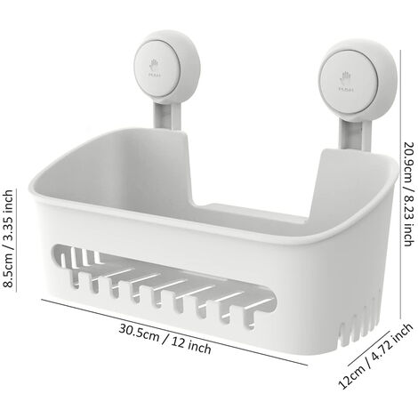 Mensola Doccia Con Ventosa Portaoggetti Bagno Muro Senza Foratura