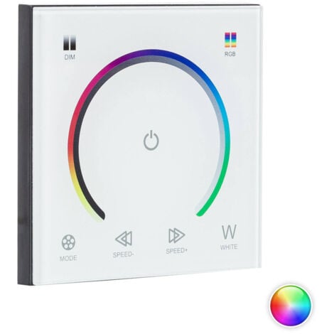 Contrôleur Variateur mural tactile pour RubanLED RGB 12 24V DC