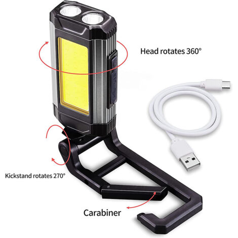 Lampe De Travail Rechargeable Puissante Baladeuse Led Lampe Atelier