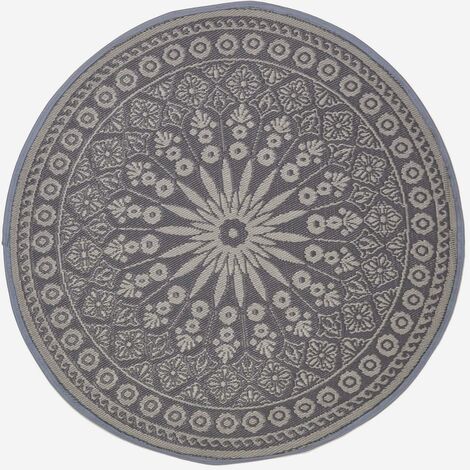 Homescapes Tapis Dext Rieur Rond Motif Mandala Cm