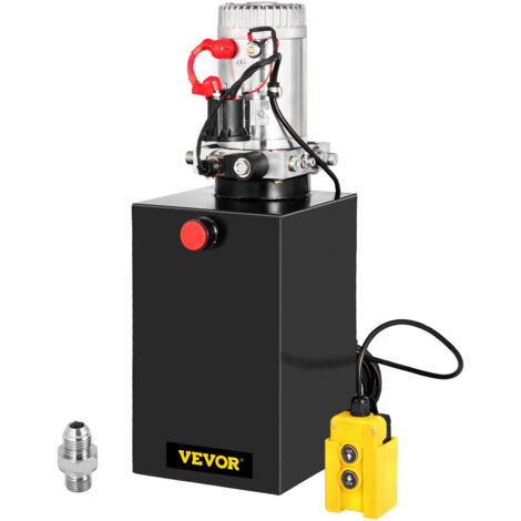 VEVOR Hydraulic Pump Electric Hydraulic Pump 15 Quart Single Acting For