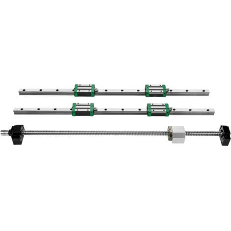 Vevor Linear Guide Rail Pcs Hgr Mm Linear Slide Rail With Pcs