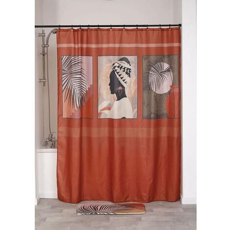 RIDEAU DE DOUCHE POLYESTER 180X200 CM MEDINA Tendance