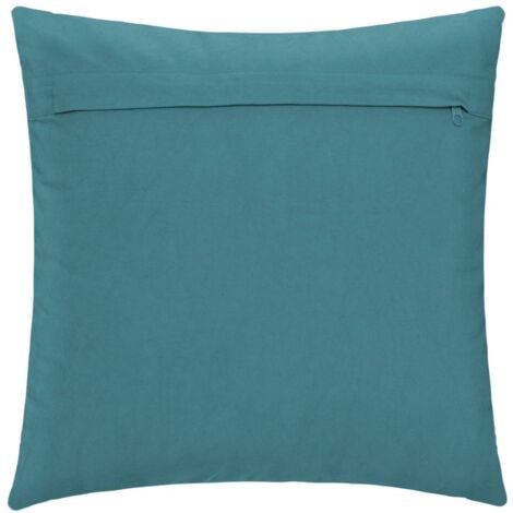 Coussin Inca En Coton Tuft Bleu Canard X Cm Atmosphera Cr Ateur