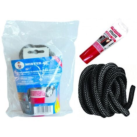 Kit De Joints Tresse Ronde En Fibre De Verre Mm Pour Portes De Poeles