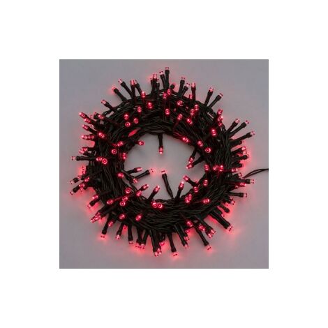 Lotti Chaine Chaine 12 8 Mt Se Rie 320 Lumie Res De Noel LED 5 Mm Rouge