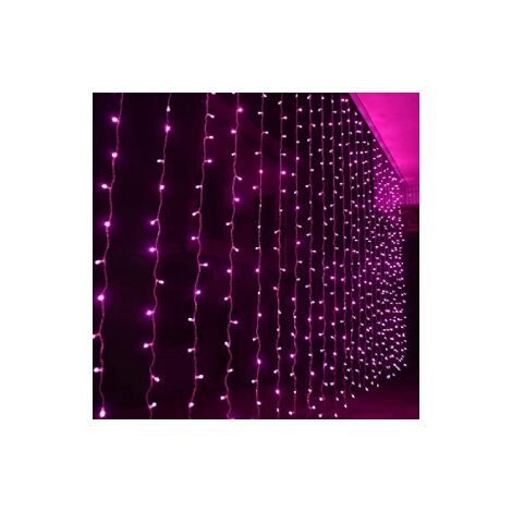 Rideau Cascade Lumie Res De Noel Wisdom Avec 600 LED Roses Et Cable