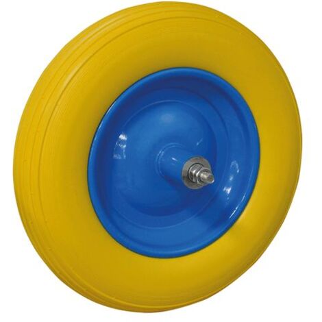 Roue En Polyure Thane Pour Brouette Avec Roulement Interne 125 Mm Axe