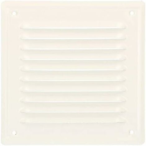 Kotarbau Grille De Ventilation X Mm Blanc En Acier Galvanis