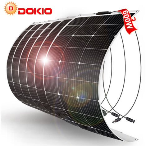 Dokio 600w Monocristallin Panneau Solaire Flexible Pour Caravane Auto