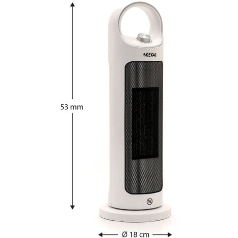 Chauffage C Ramique Pivotant W Kekai Torre Silent X X Cm Pour