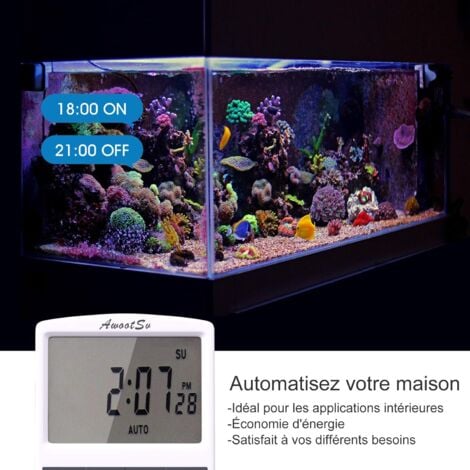 1 Pack Prise Programmable Digitale avec Compte à rebours Minuterie