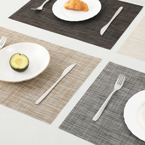 Lot De Sets De Table X Cm Tiss Lavable Napperons Pour Cuisine