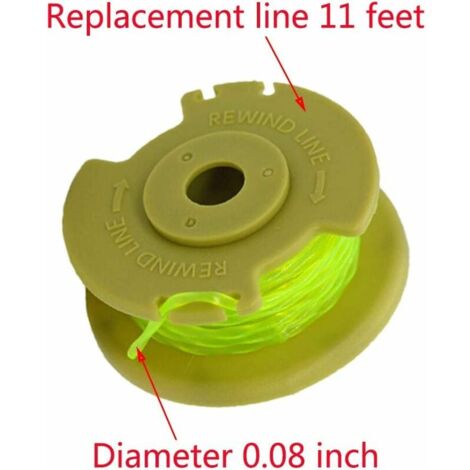 Lot De Bobines De Rechange Pour Coupe Bordures Compatibles Ryobi O Ne