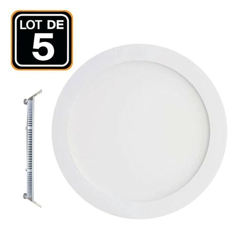 Spot Encastrables Led W Rond Extra Plat Blanc Chaud K