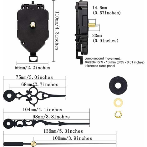 Mouvement D Horloge Pendule Quartz DIY Kits De Mouvement Remplacement