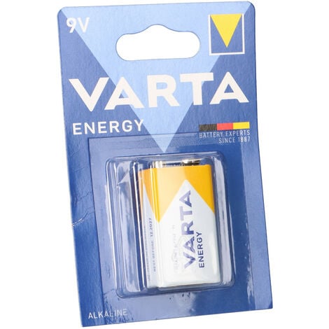 Varta Energy 9V Block Batterie 1er Blister AlMn 565mAh