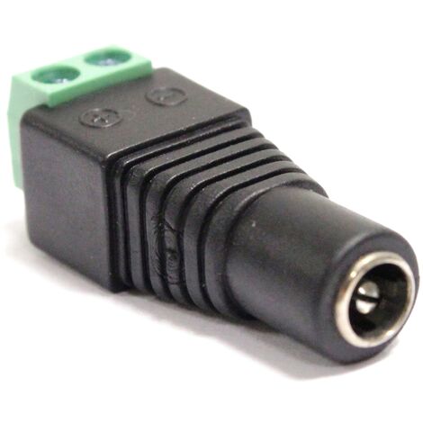 Adaptador DC Jack A Terminal Block De 2 Pin Hembra Sin Soldaduras