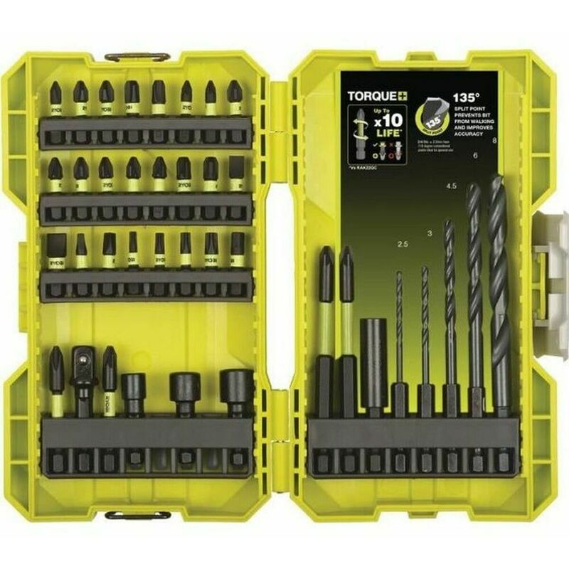 Set De Brocas Y Puntas Ryobi Special Impact 38 Piezas Hex Pozidriv PH HSS