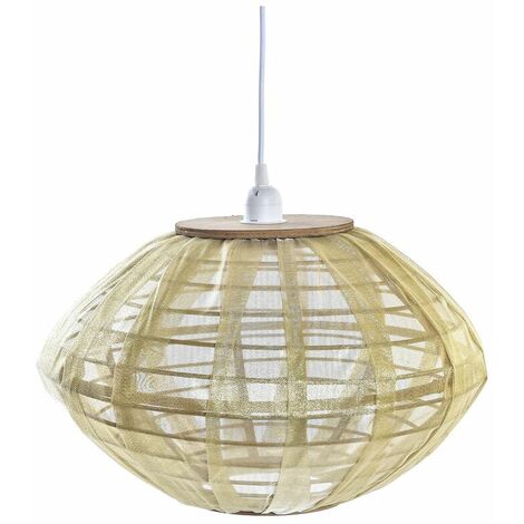 Lámpara de Techo DKD Home Decor Natural Dorado Marrón Bambú 50 W 42 x