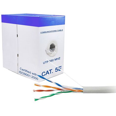 HANK REEL LAN CAT 5E NETWORK ETHERNET CABLE 305 METRES CAMERAS NO SHIELDED