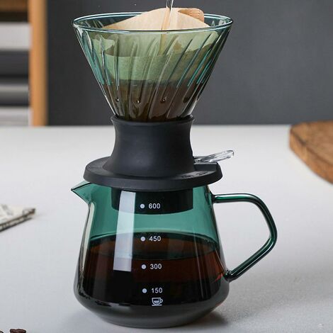 Immersion Dripper Schalter Glas V60 Pour Over Kaffeemaschine V Form