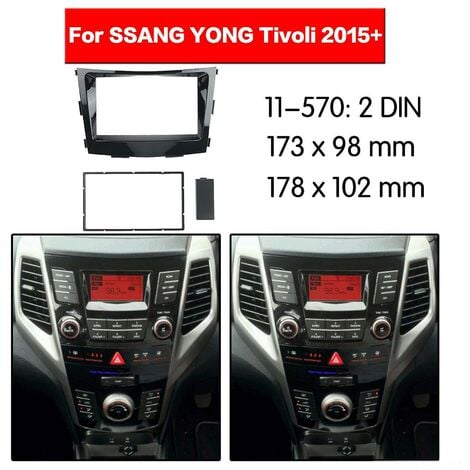 Zoll Auto Fascia F R Ssang Din Stereo Fascia Panel Dash Mount