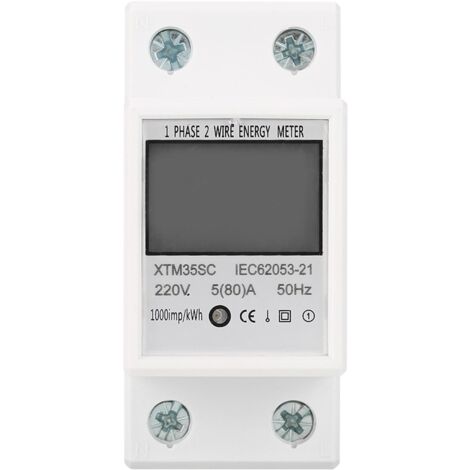 DEWIN 1 Phase Electric Energy Meter Low Power Consumption Digital