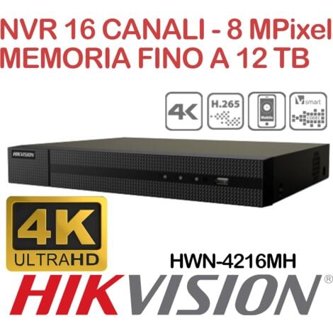 Nvr Hikvision Hiwatch Hwn Mh Canali Megapixel K