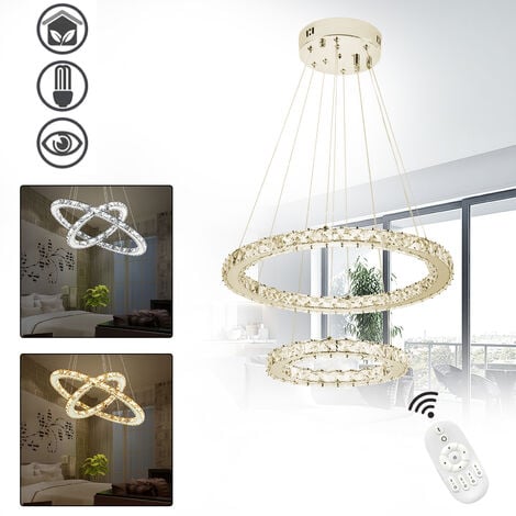 Lampade Da Soffitto 48W Lampadario A Sospensione Di Cristallo Pendente