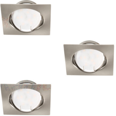 Support Spot Led Encastrable Chrome Mat Carr X W Int Rieur Gu